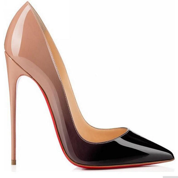 2017 brand  high heels patent leather women - Rushy