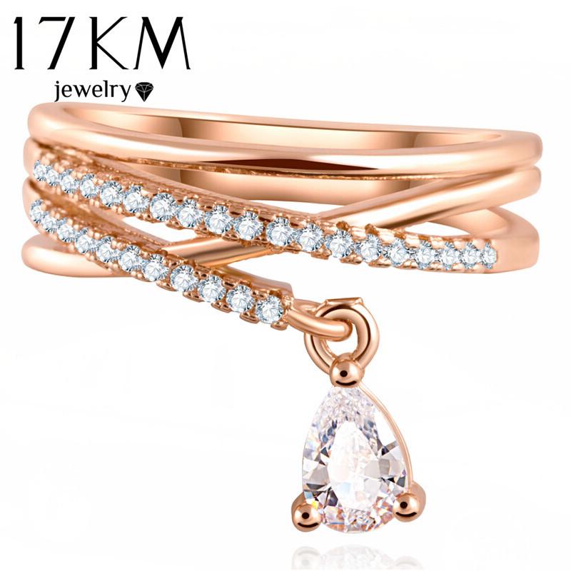 Feminino Multilayer Cross Wedding Ring - Rushy