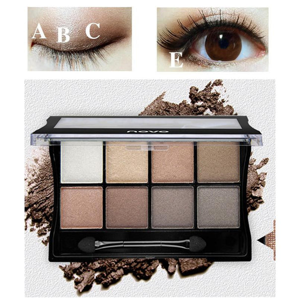 Brand Makeup Naked BASICS 8 Color Glitter Matte Eyeshadow