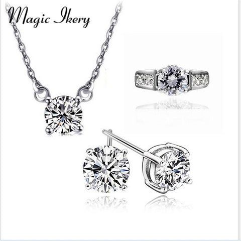 Top Zircon Fashion 18K Gold Jewelry Sets
