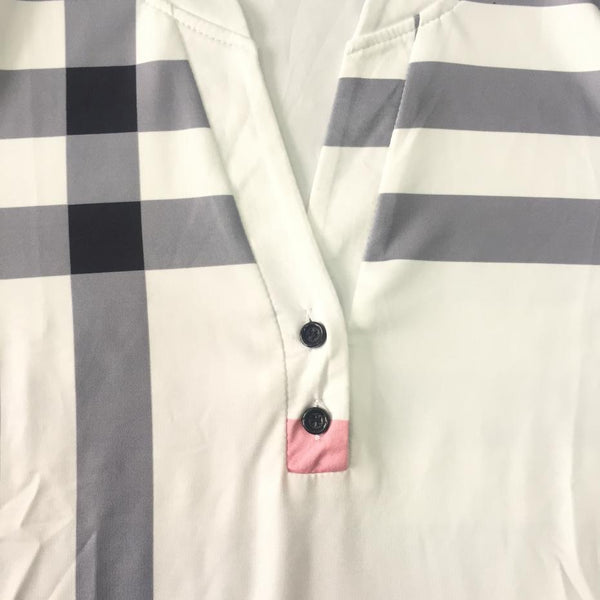 2017 Classical Plaid Loose Dress Shirt
