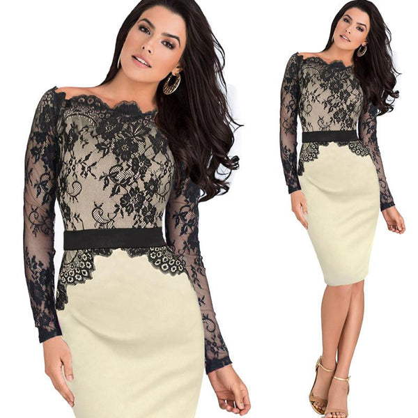 Vfemage Women Elegant Calssy Dress - Rushy