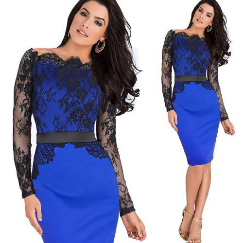 Vfemage Women Elegant Calssy Dress - Rushy