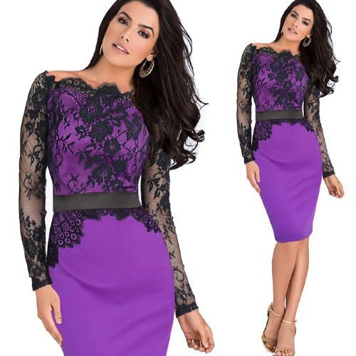 Vfemage Women Elegant Calssy Dress - Rushy