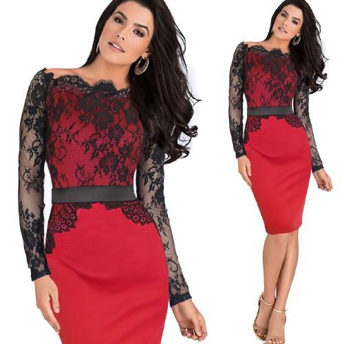 Vfemage Women Elegant Calssy Dress - Rushy
